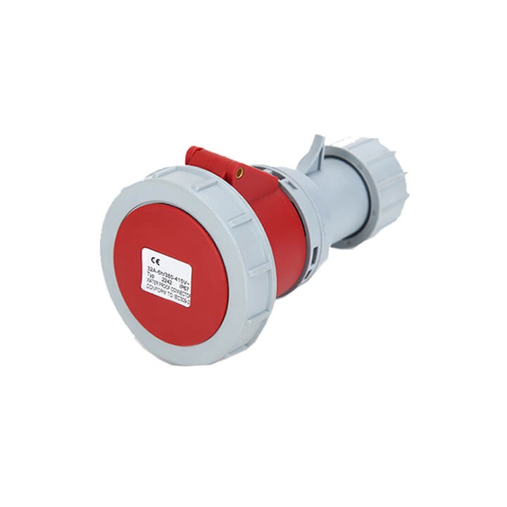 Ổ cắm công nghiệp di động 32A 3 pha IP67 4 chấu (3P+E)