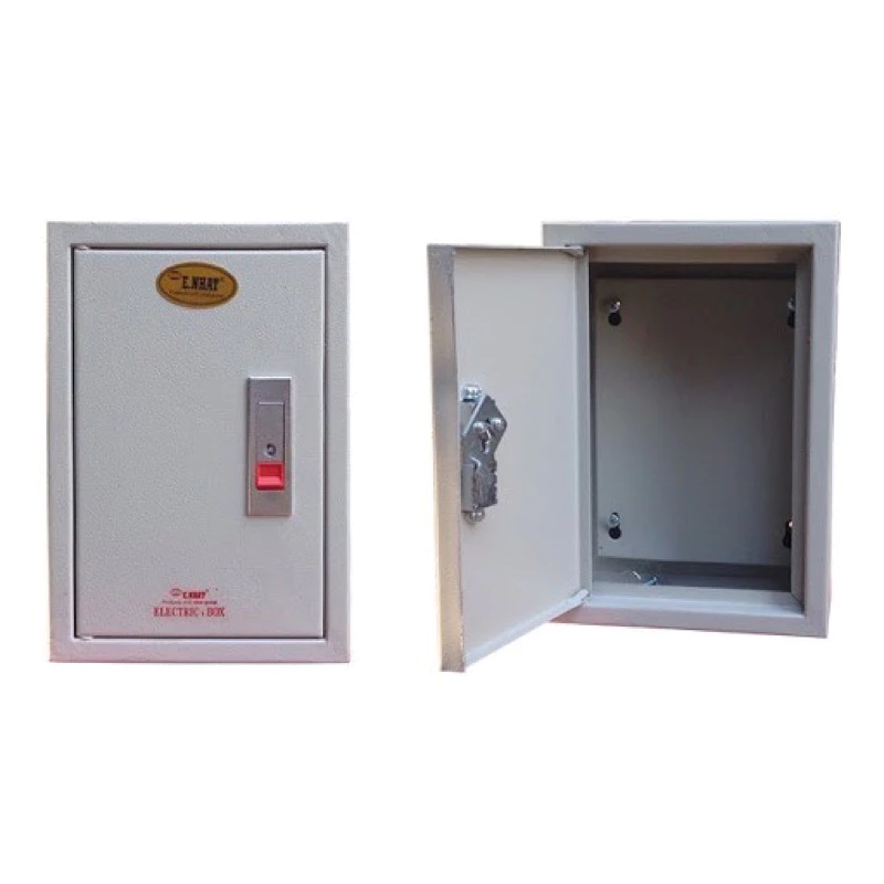 Vỏ tủ điện nổi khóa bật sơn tĩnh điện gia đình
